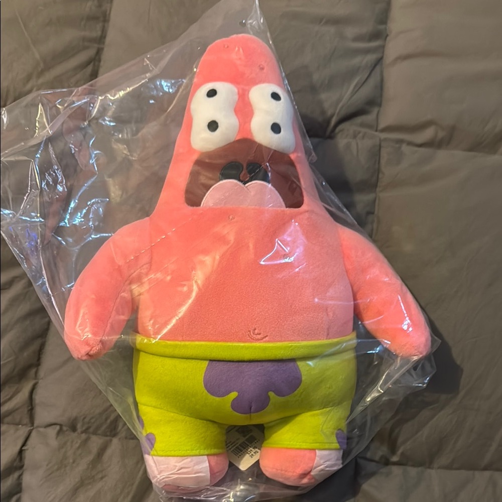 Patrick Star Plush Toy - Pink and Green